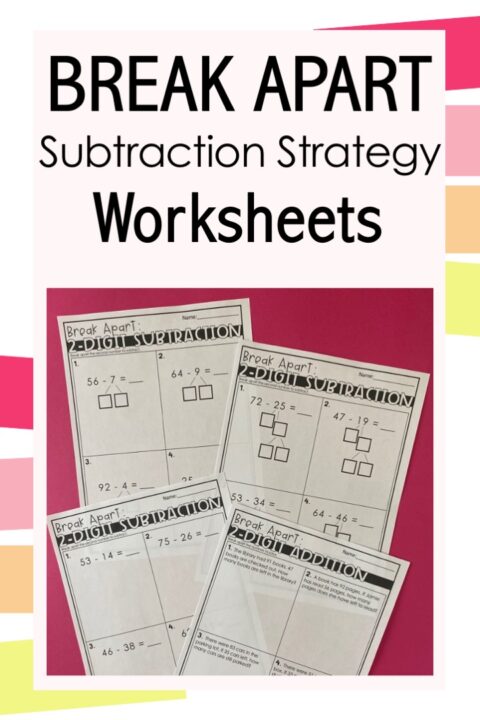 Break Apart Subtraction Strategy How To Best Teach This Digit