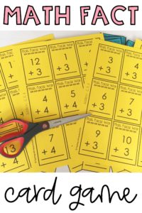 Three Easy to Make Math Facts Games - Teaching with Kaylee B