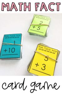 Three Easy To Make Math Facts Games - Teaching With Kaylee B