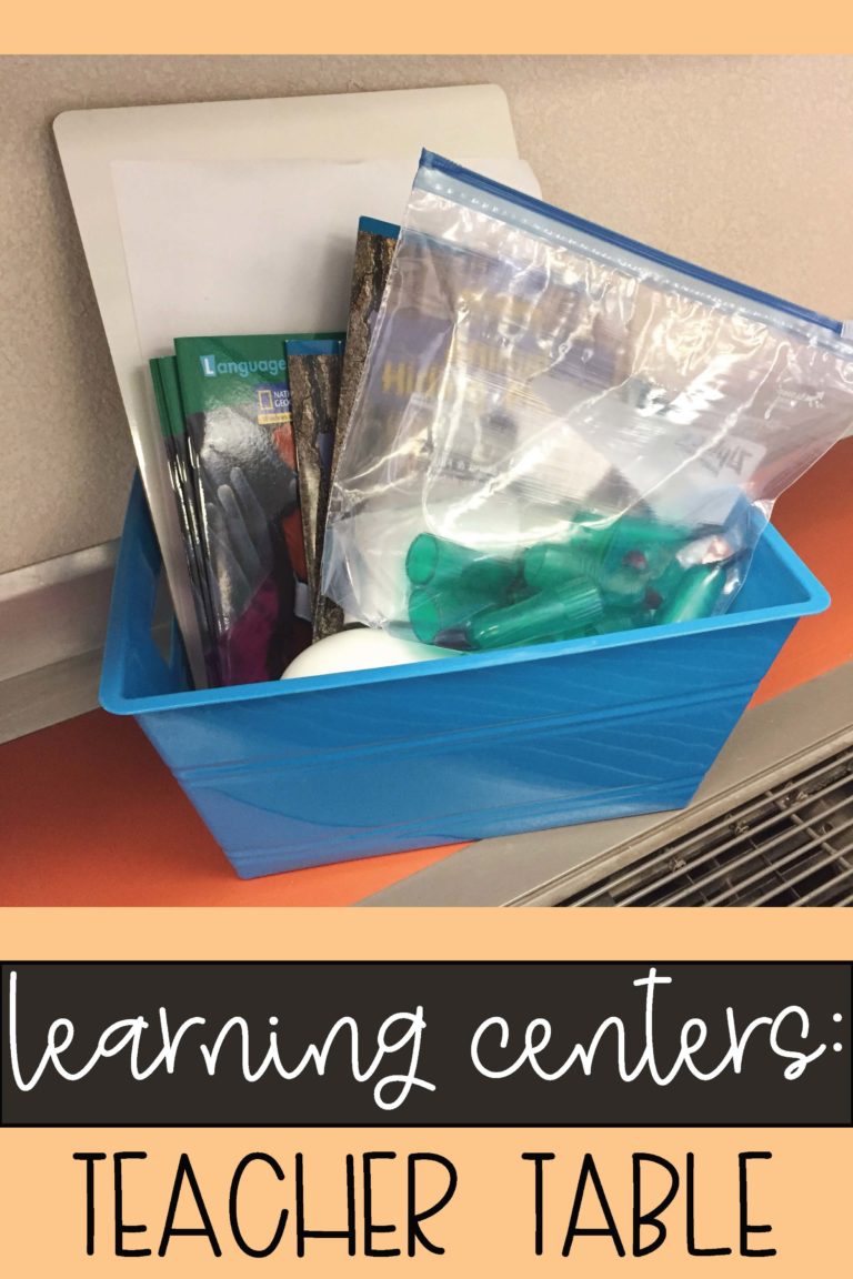 Simple Learning Centers For The Classroom - Teaching With Kaylee B