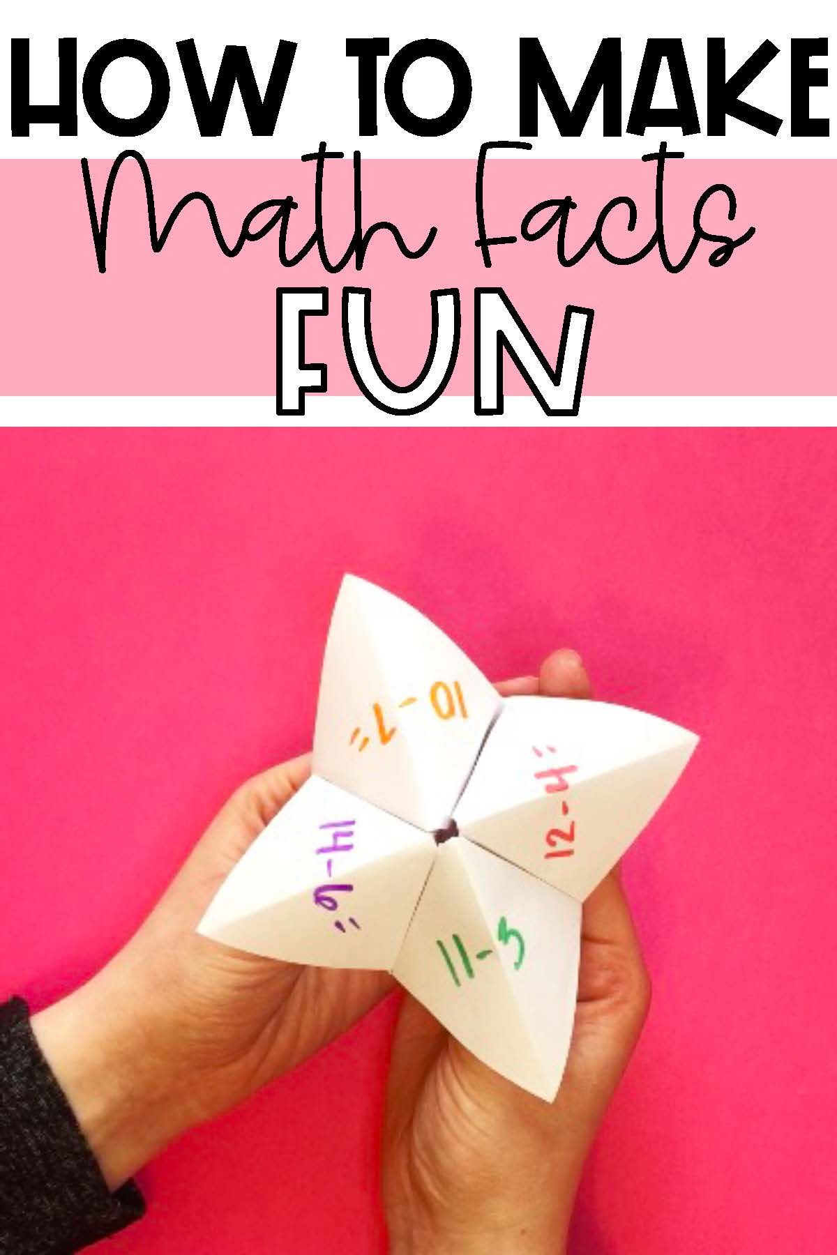 How To Make Math Facts Fun Teaching With Kaylee B