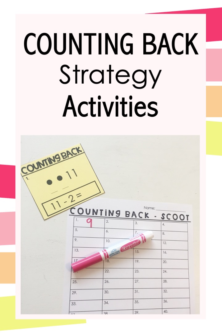 counting back strategy activities