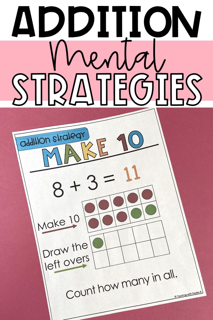 addition mental strategies bridge to ten