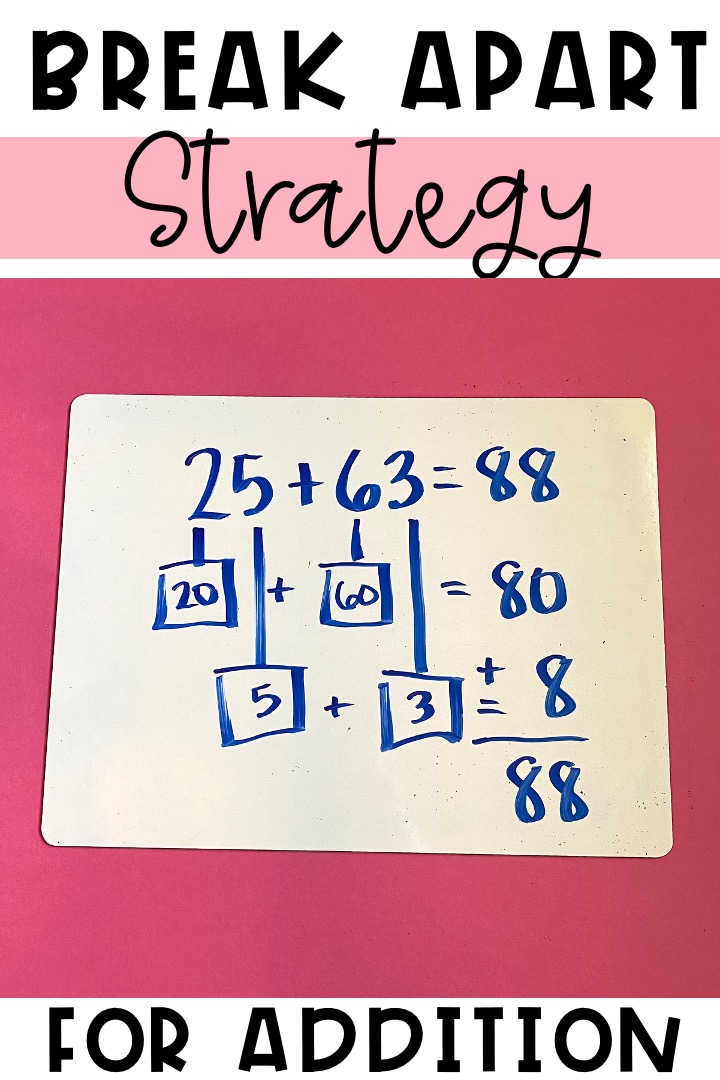 How To Best Teach The Break Apart Addition Strategy Teaching With Kaylee B