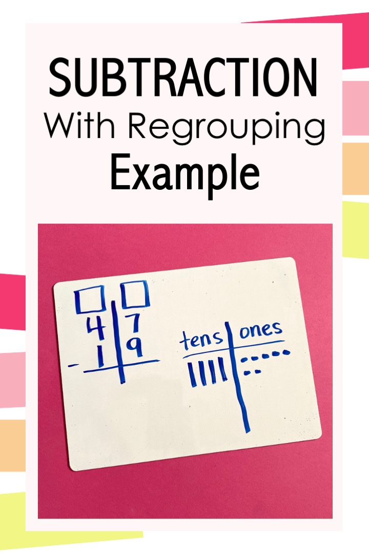 2 digit subtraction with regrouping anchor chart