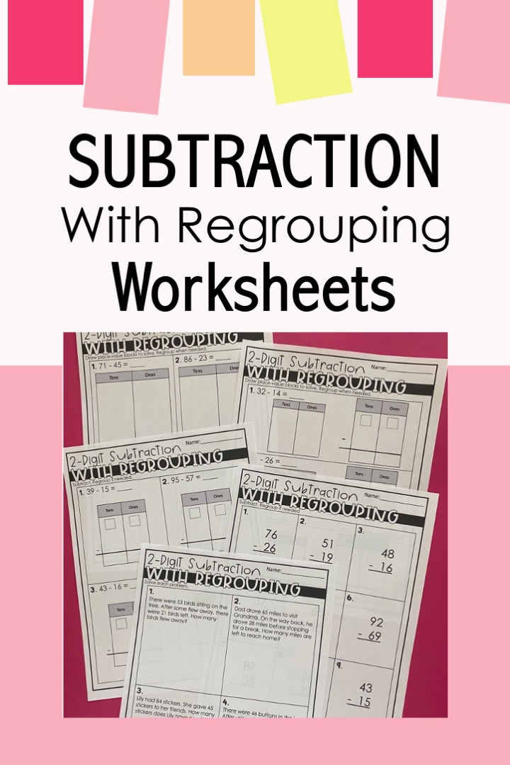 2 digit subtraction worksheets