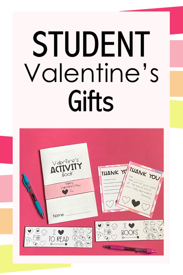 Valentine's Day Thank You Note Card from Teacher - Digital and Print  Templates