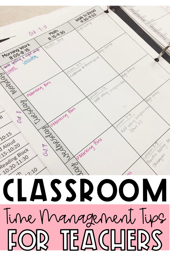 classroom time management for teachers