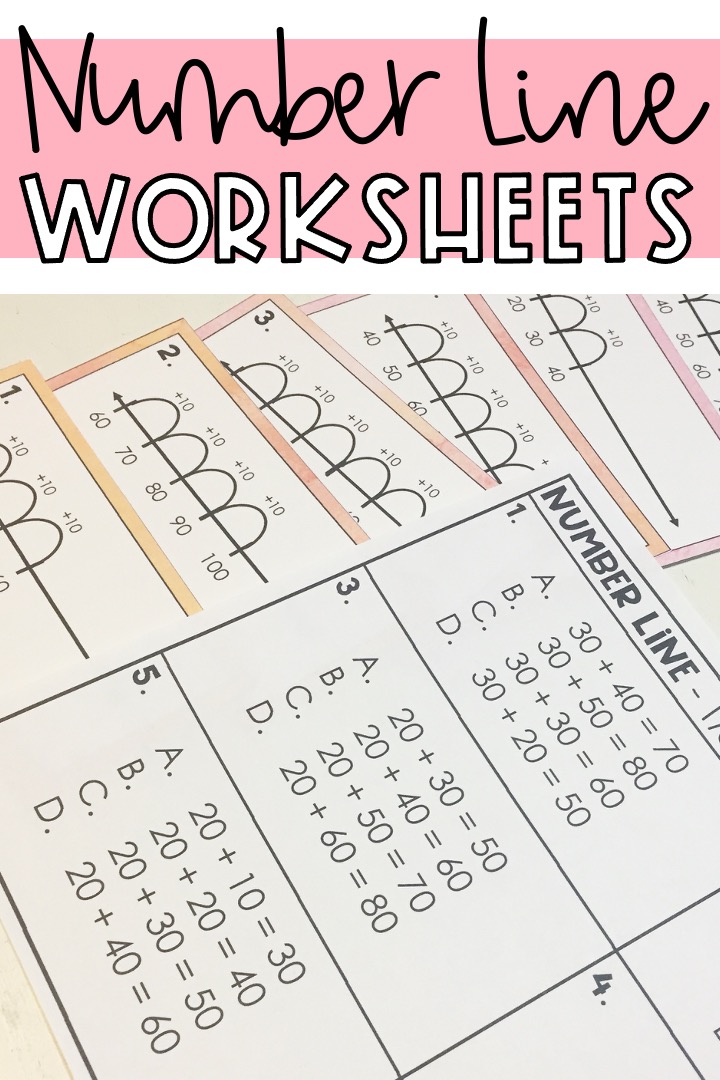 number line 2nd grade worksheets 