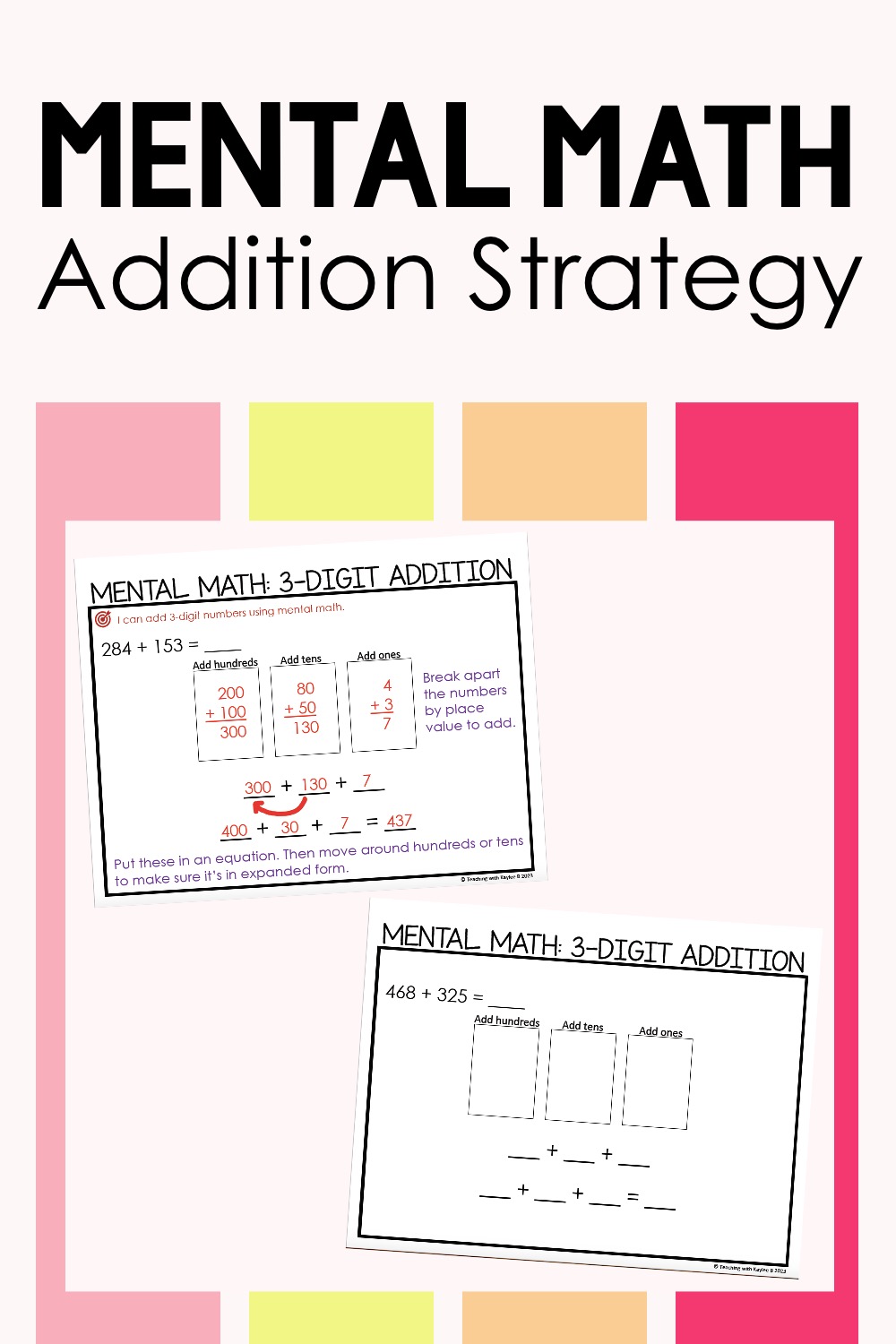 mental math for 2nd graders