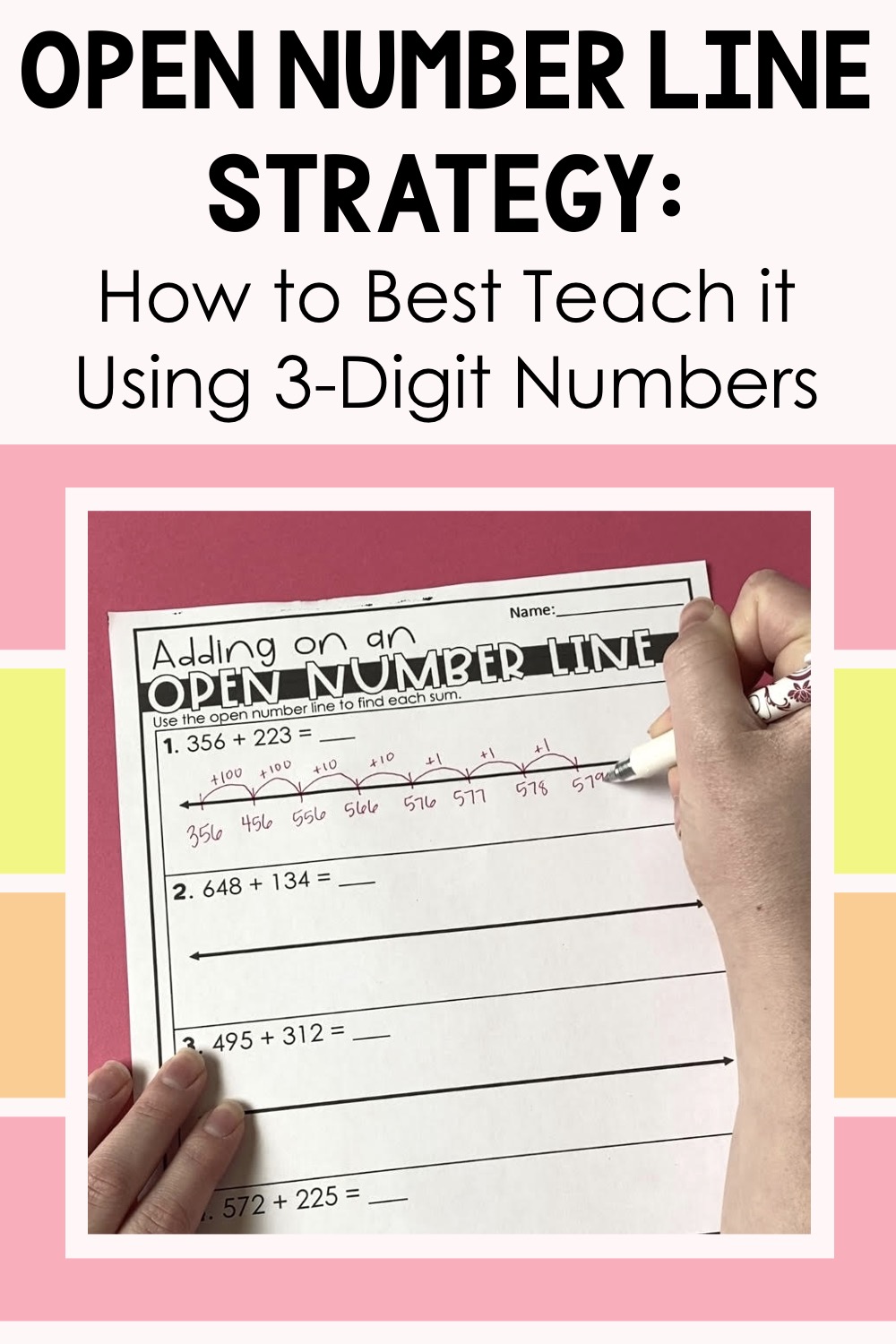 open number line strategy