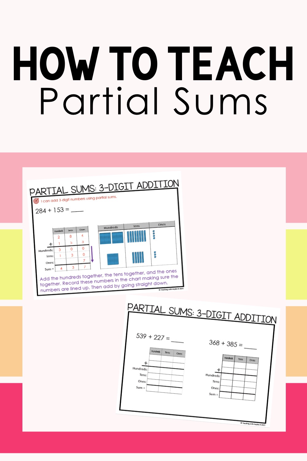 partial sums addition example