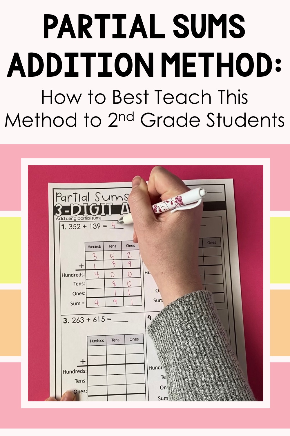 partial sums addition method