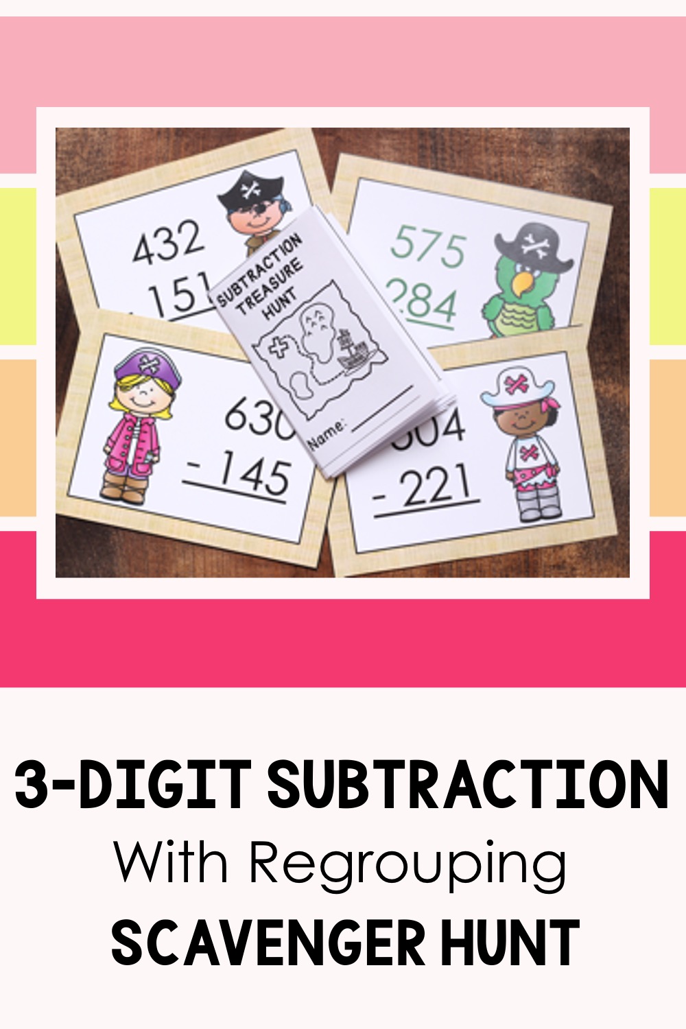 math 3 digit subtraction with regrouping worksheets