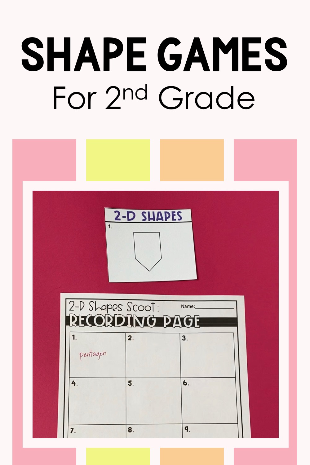 shape games for 2nd grade