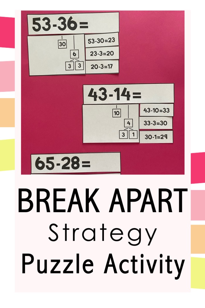 2 digit subtraction break apart