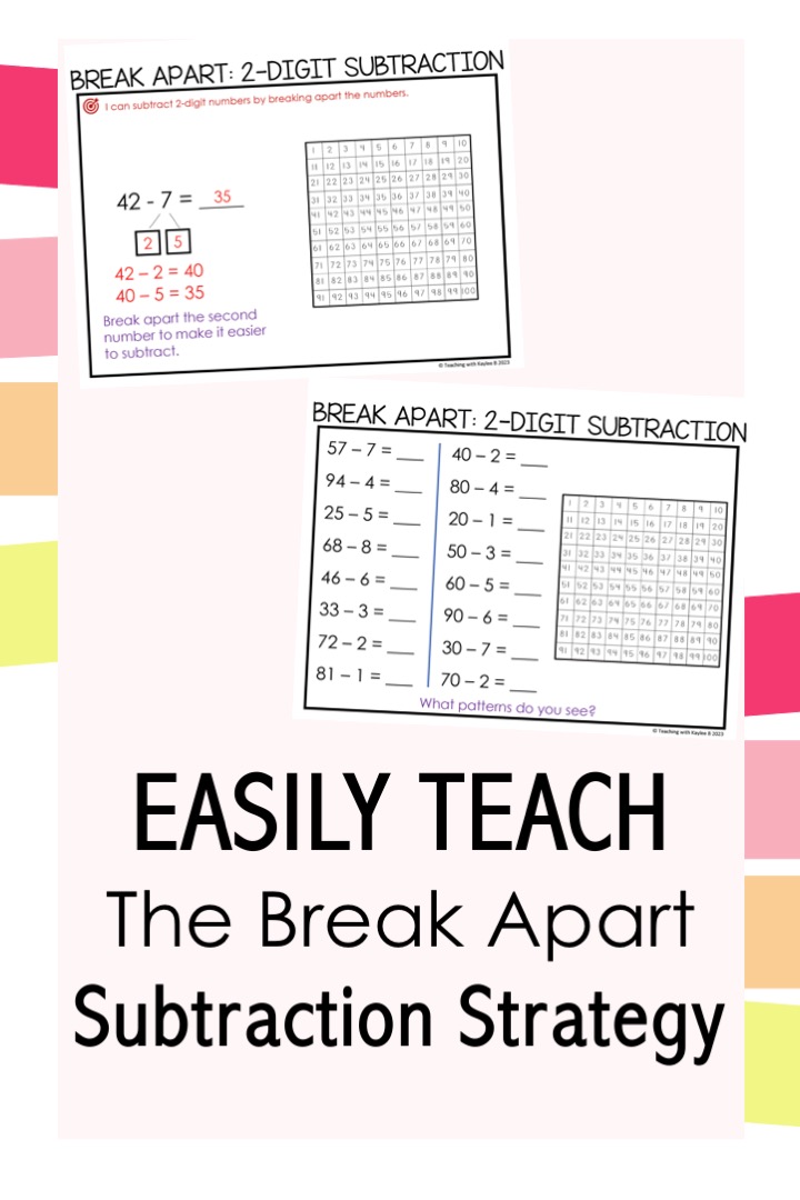 break apart to subtract