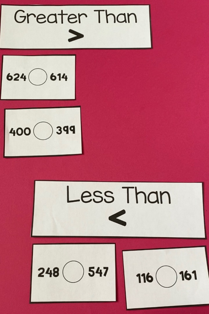 comparing numbers place value