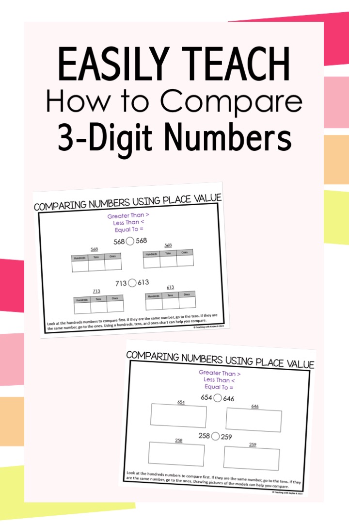 how to compare 3 digit numbers