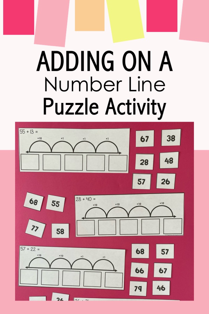 2 digit addition on an open number line