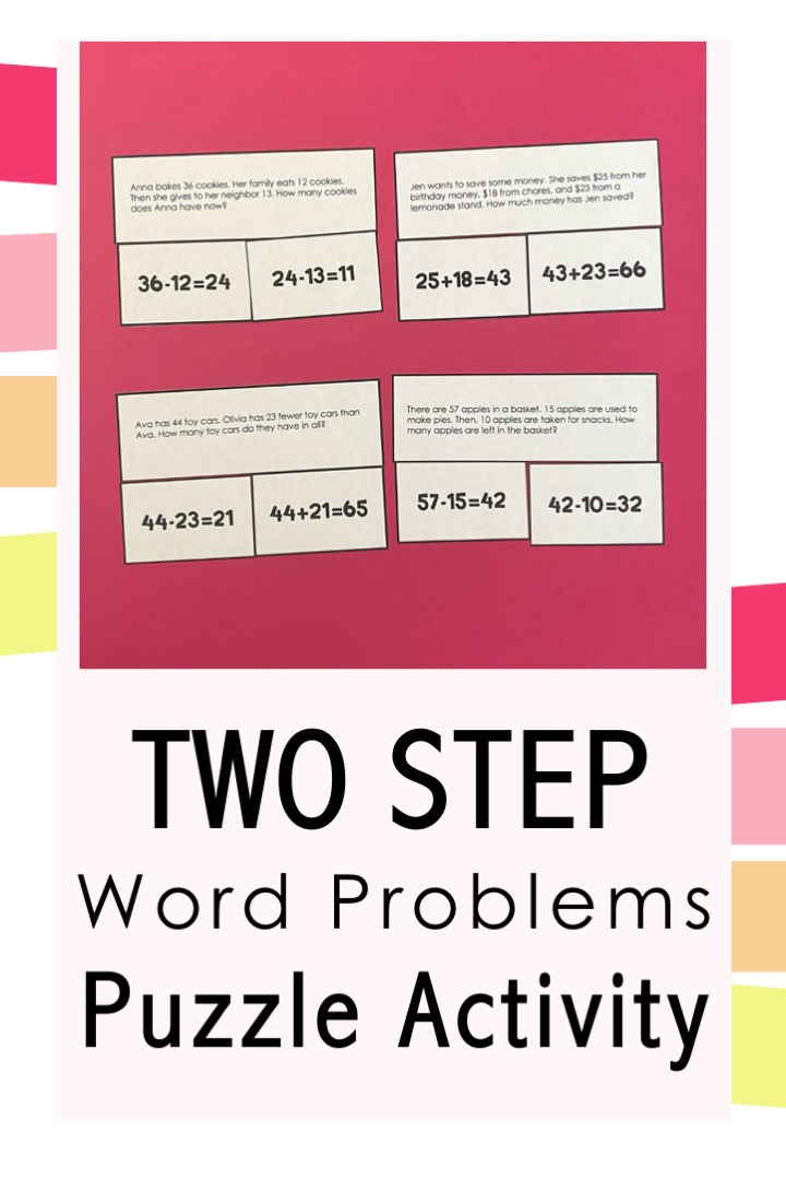 two step equation word problems answer key