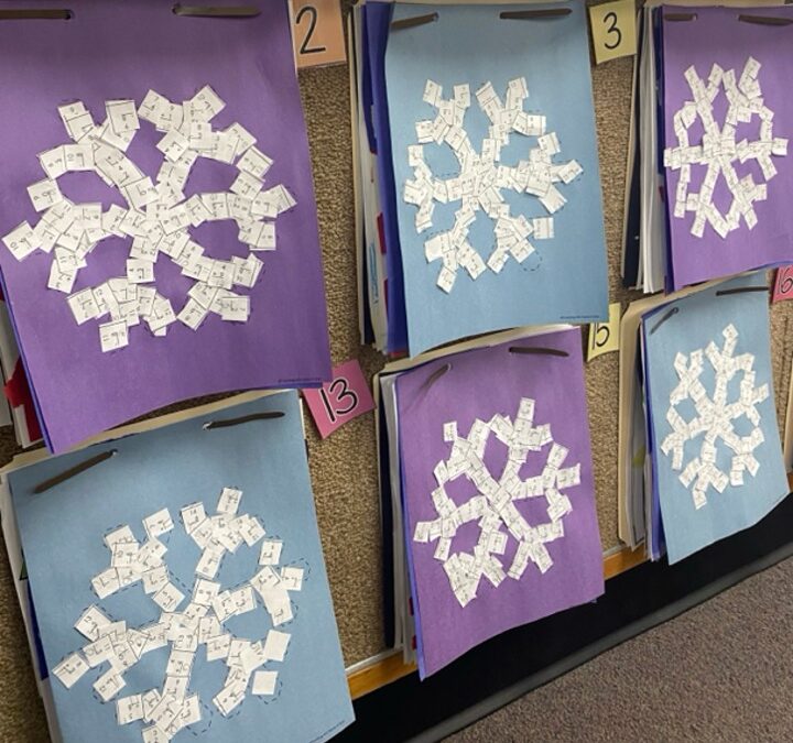 Winter Math Craft: The Way to Help Students Practice Math Facts in the Snowy Months