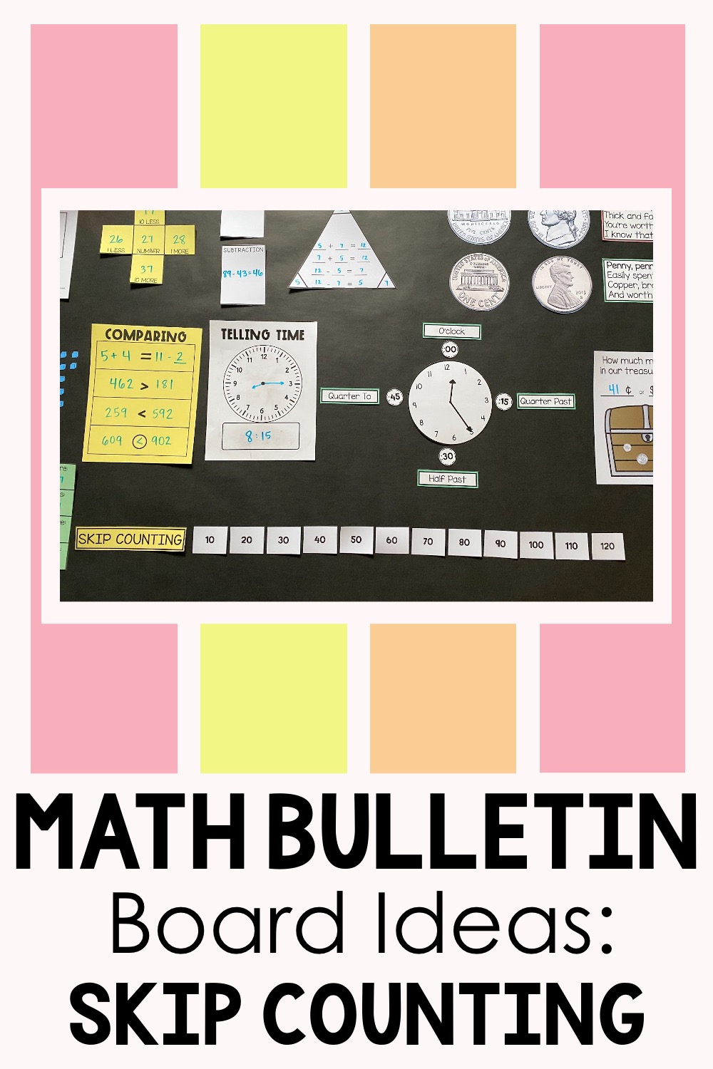 math bulletin board idea