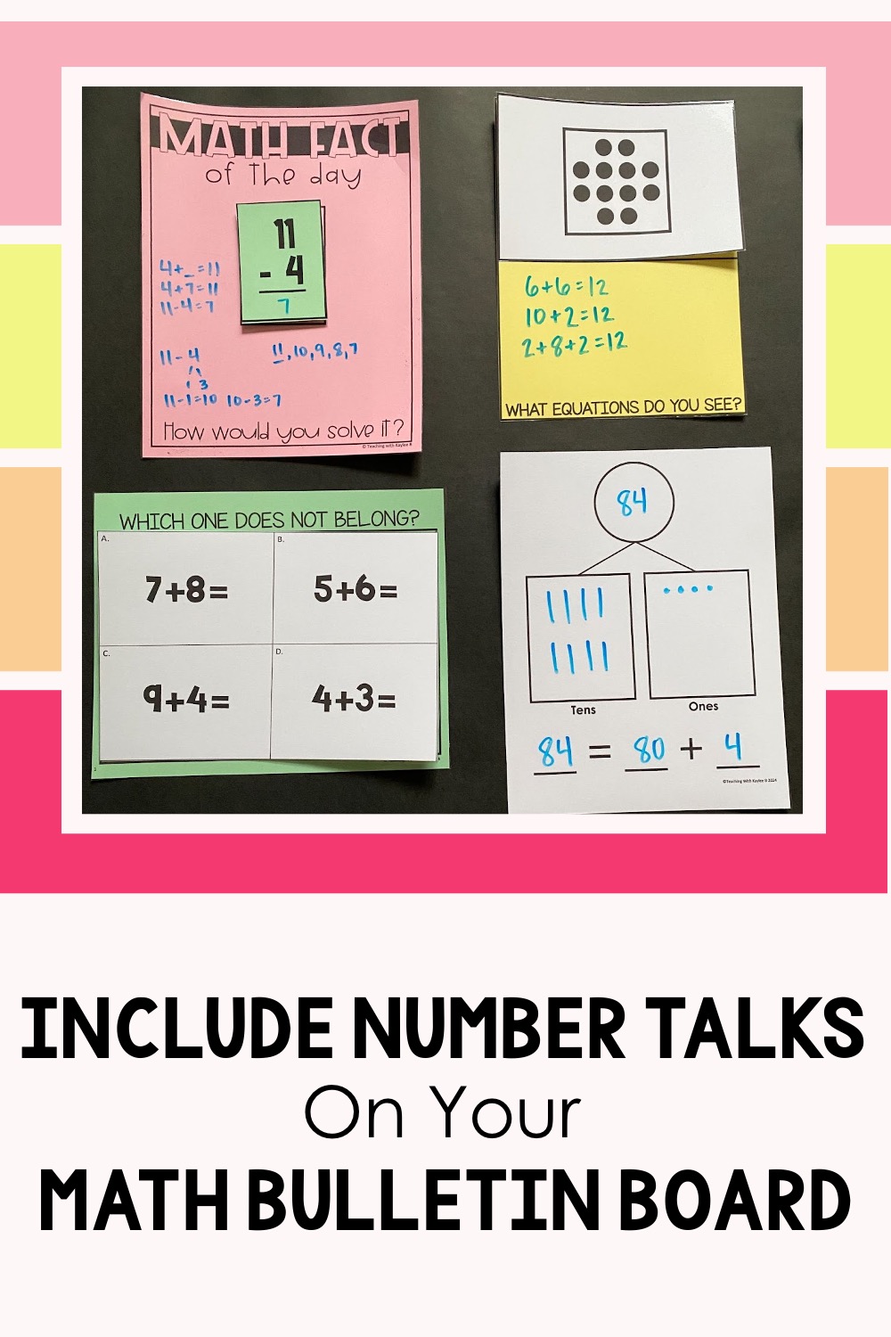 math talk bulletin board