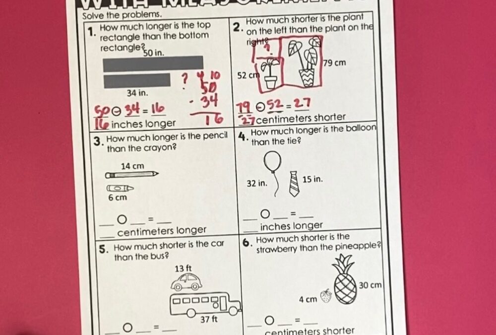 Measurement Word Problems: 3 Lessons You Need to Teach With Word Problems Involving Measurement