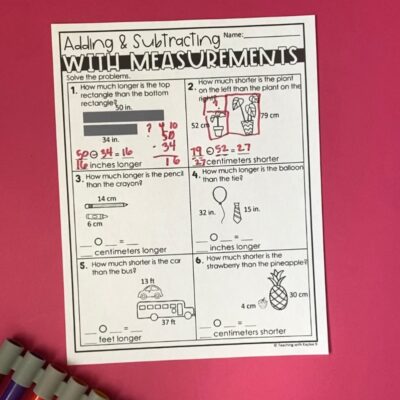 Measurement Word Problems: 3 Lessons You Need to Teach With Word Problems Involving Measurement