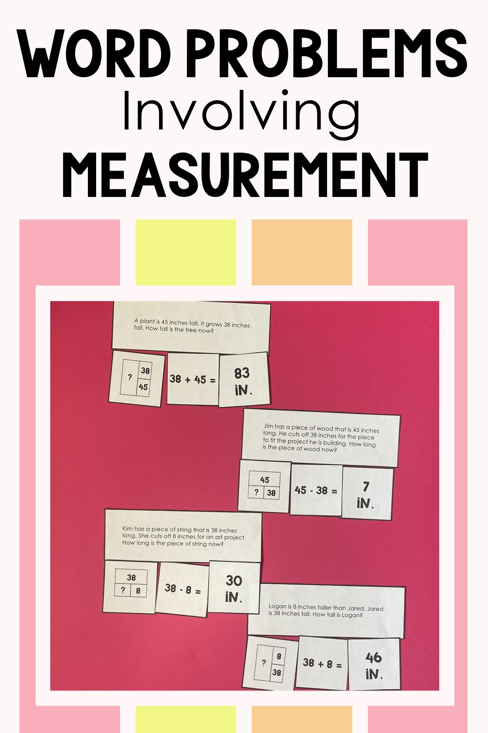 word problems involving measurement