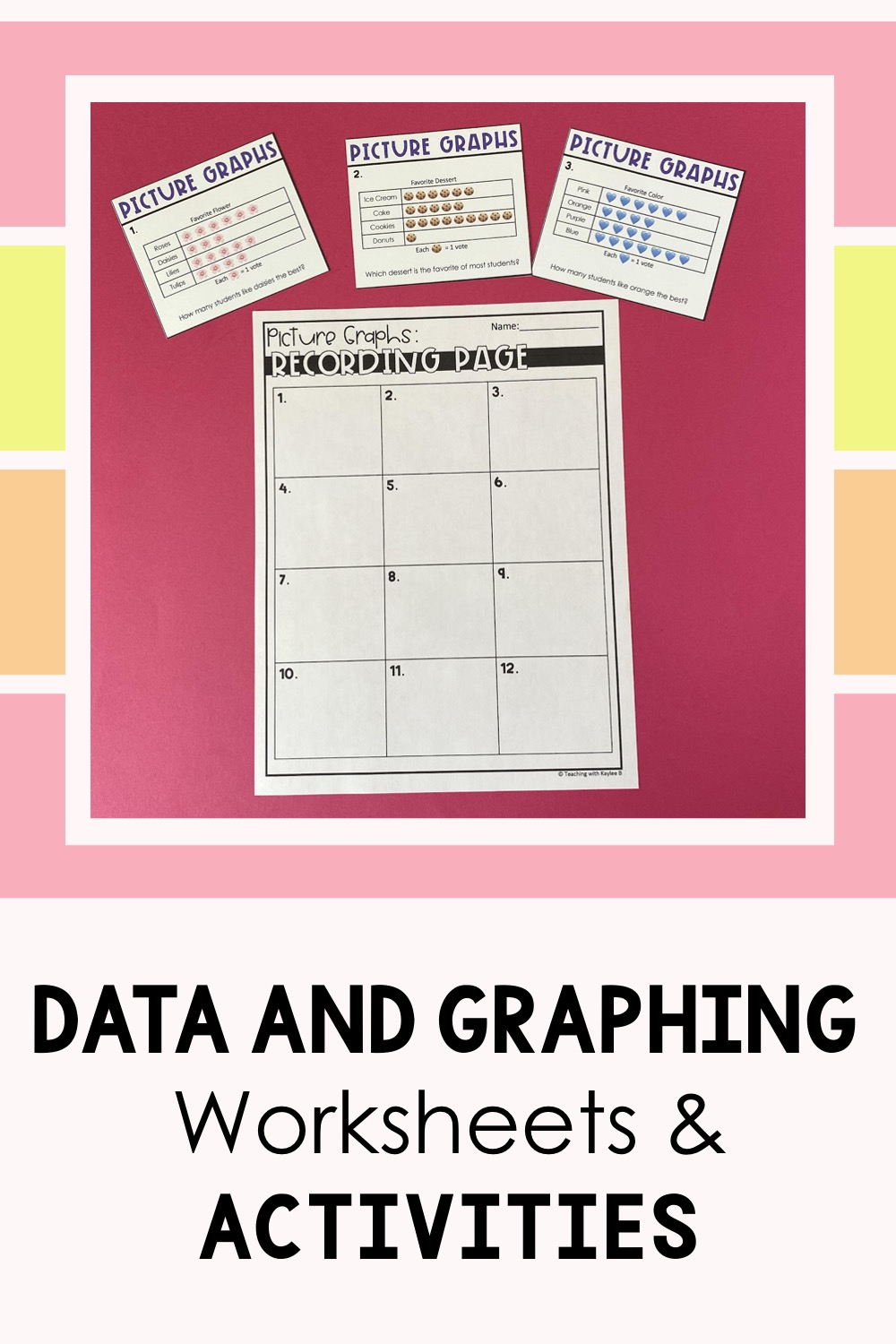 data and graphing worksheets